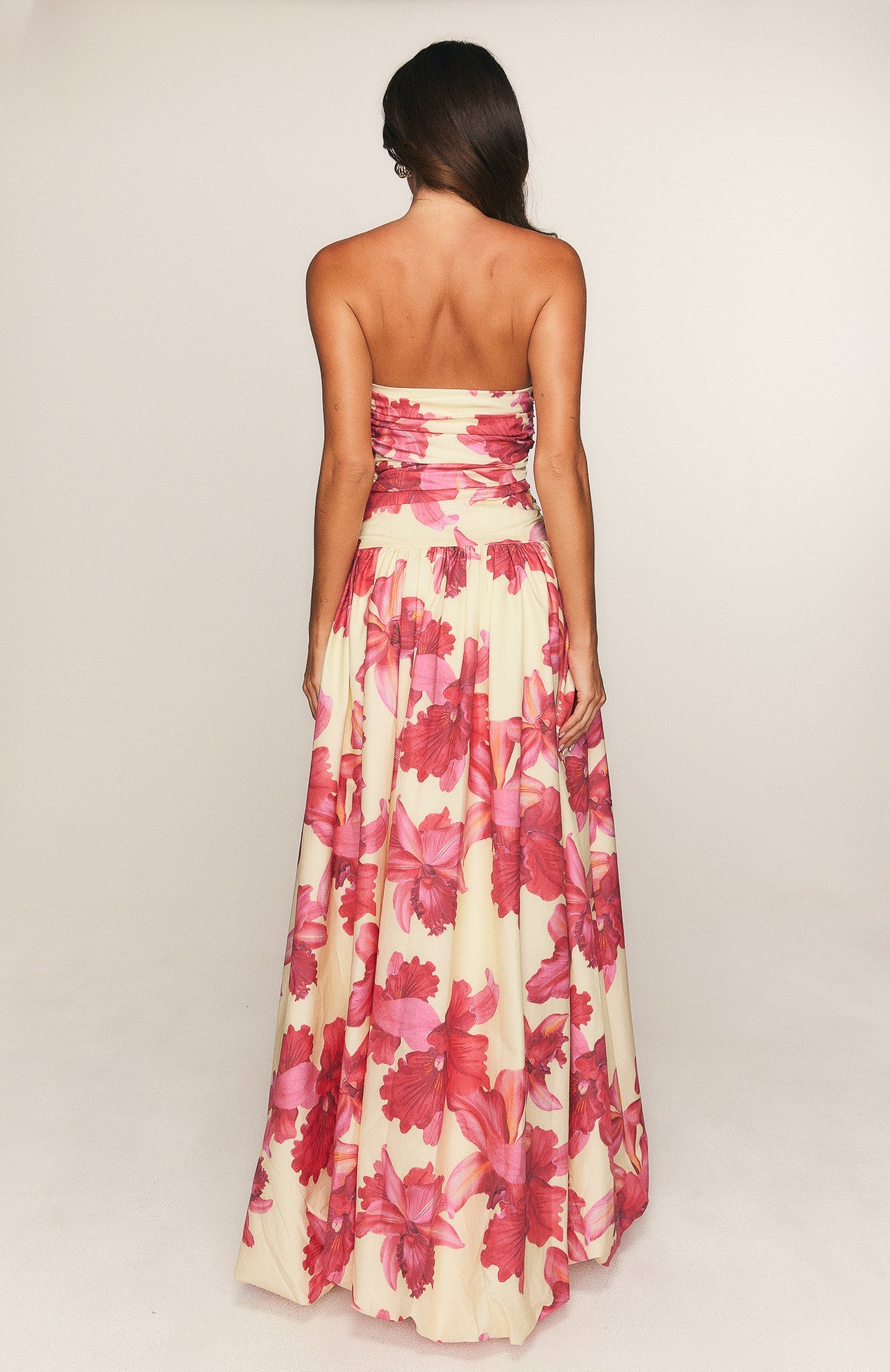 Keep My Promise Strapless Maxi Dress Siena Bloom
