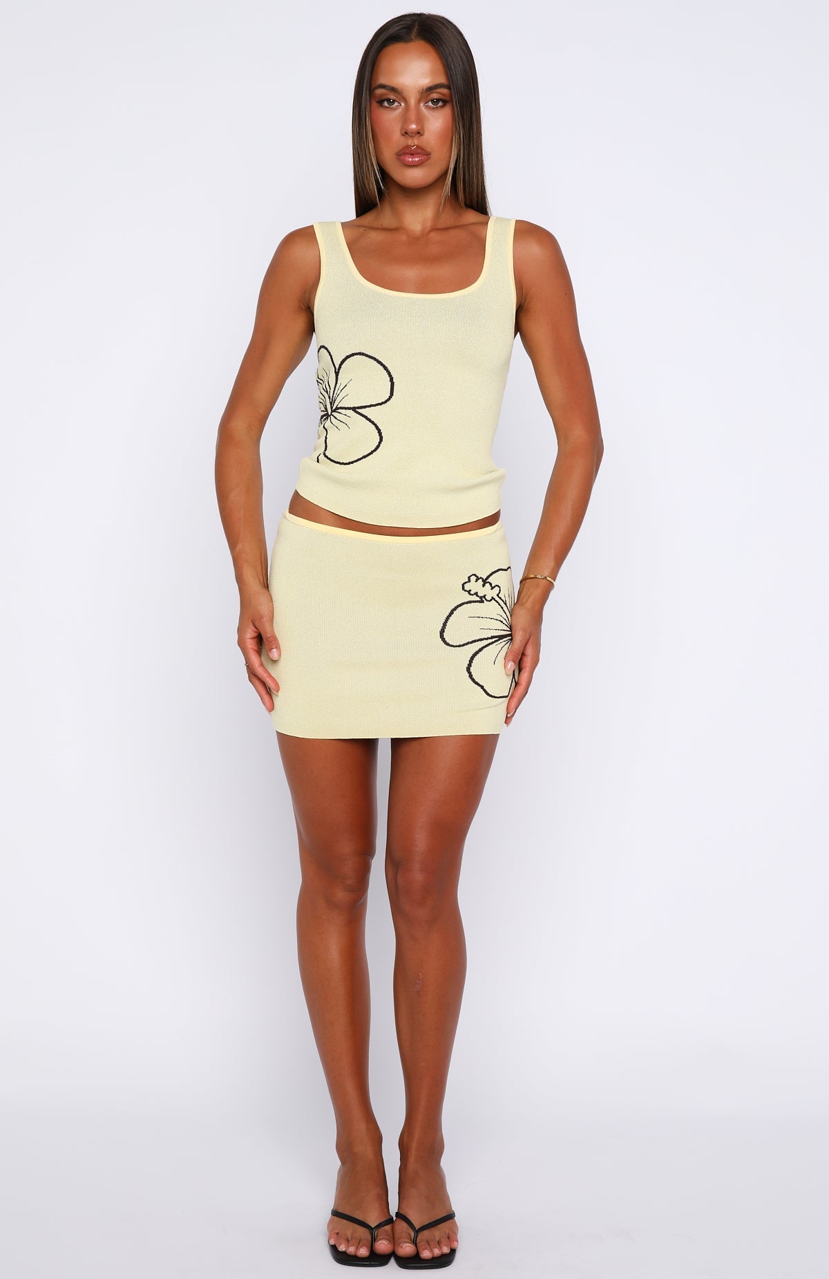 Kiss Me Later Knit Top Lemon