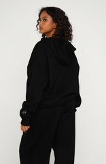 Know What You Want Oversized Hoodie Black