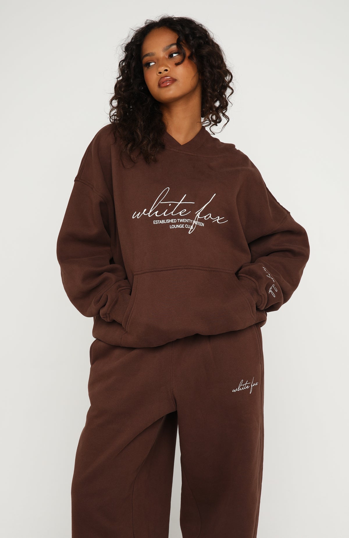 Know What You Want Oversized Hoodie Chocolate