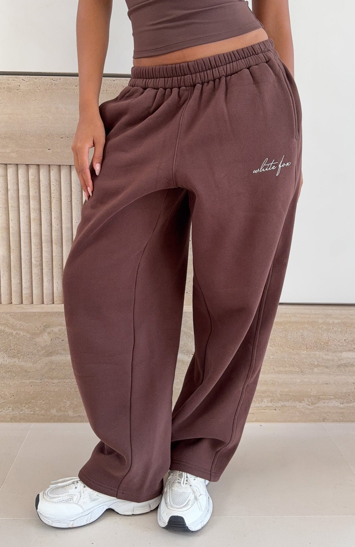Know What You Want Barrel Leg Sweatpants Chocolate