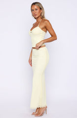 Lemon Squeeze Maxi Skirt Lemon