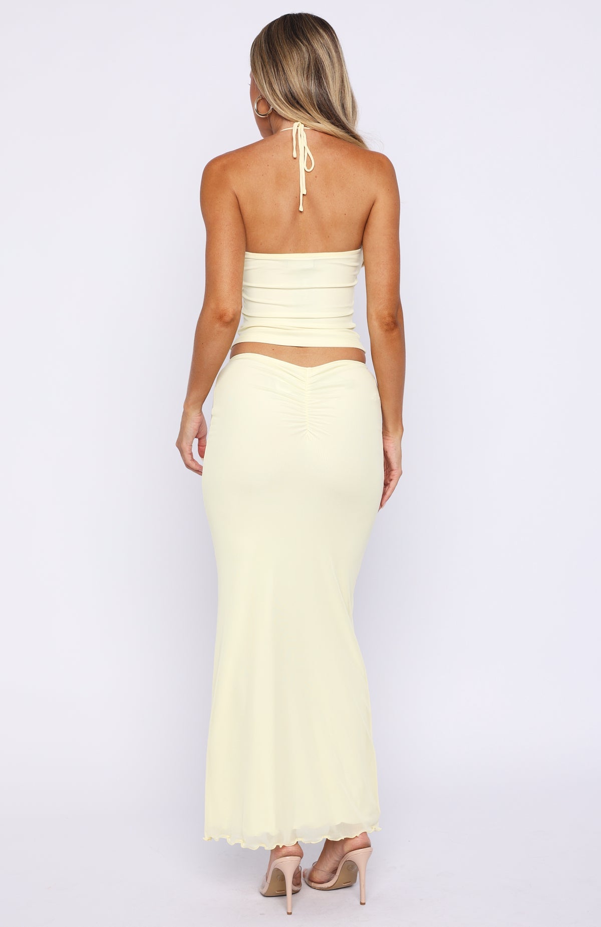 Lemon Squeeze Maxi Skirt Lemon
