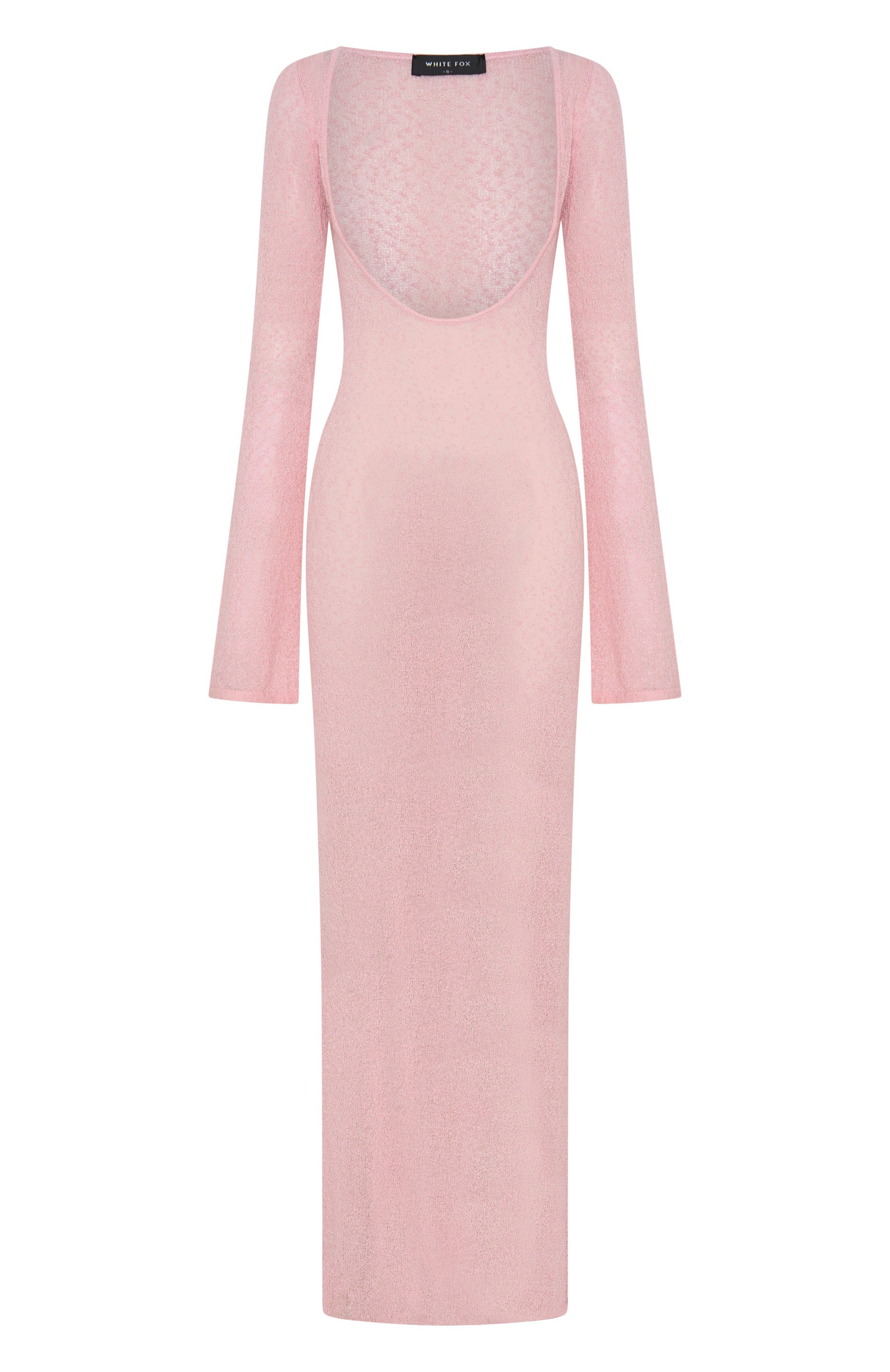 Malta Mermaids Long Sleeve Maxi Dress Blush Pink