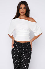 Marrakech Moments Cinched Waist Top White