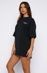 Midnight Chill Oversized Tee Navy