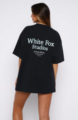 Midnight Chill Oversized Tee Navy