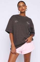 Midnight Chill Oversized Tee Charcoal