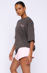 Midnight Chill Oversized Tee Charcoal