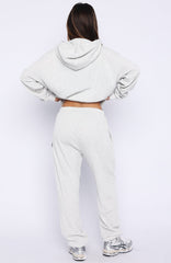 Moving Out Waffle Sweatpants Light Grey Marle