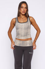 My Own Sunshine Tank Top Leopard Print