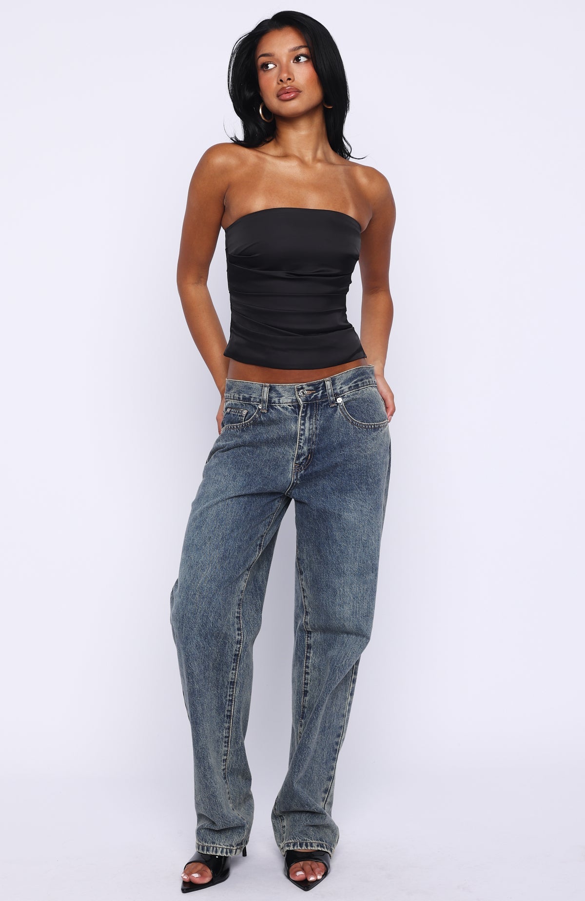 Never Failing Strapless Bustier Ink