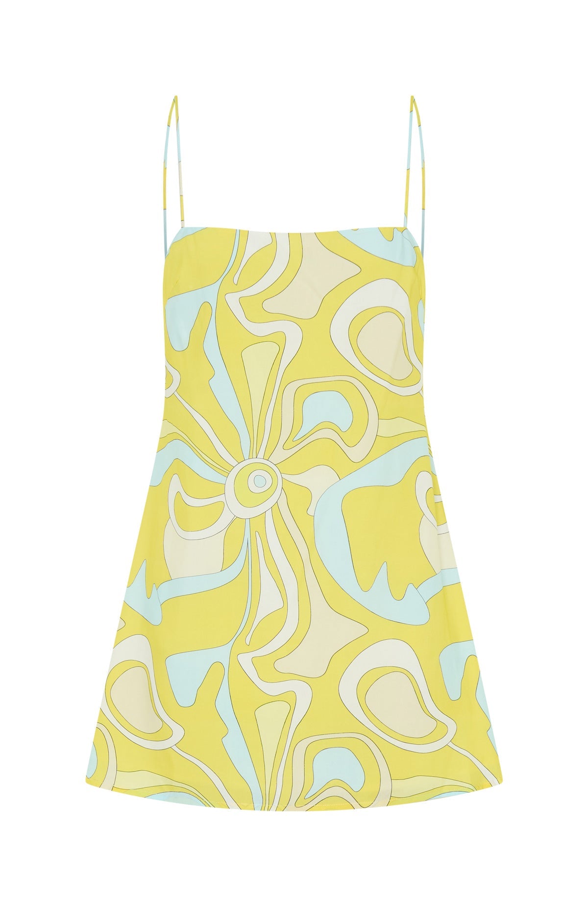 Never Lost Cami Shift Mini Dress Lemontini Fizz
