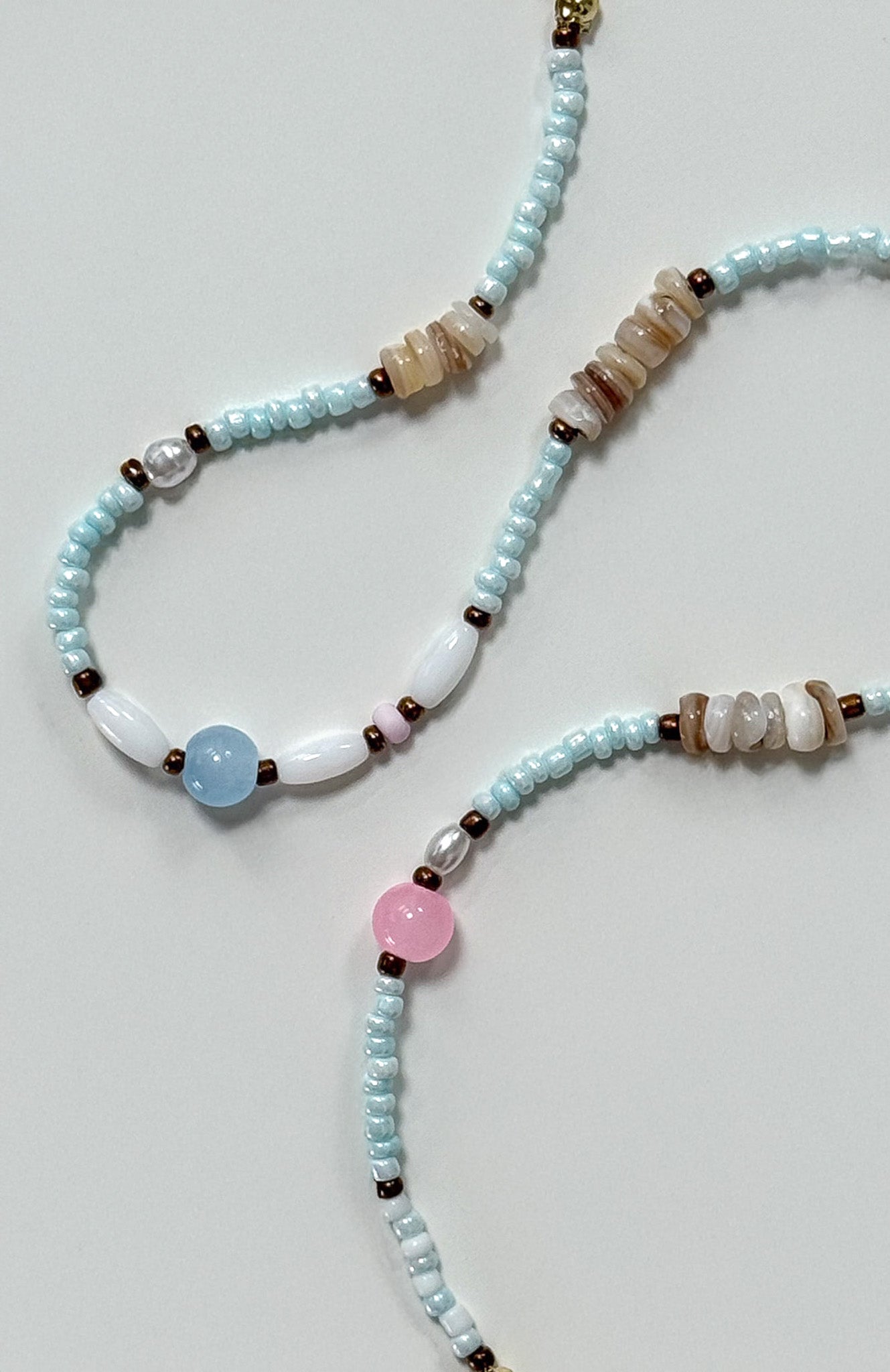 Niko Necklace Baby Blue