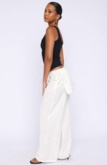 Off Beat Pants Off White