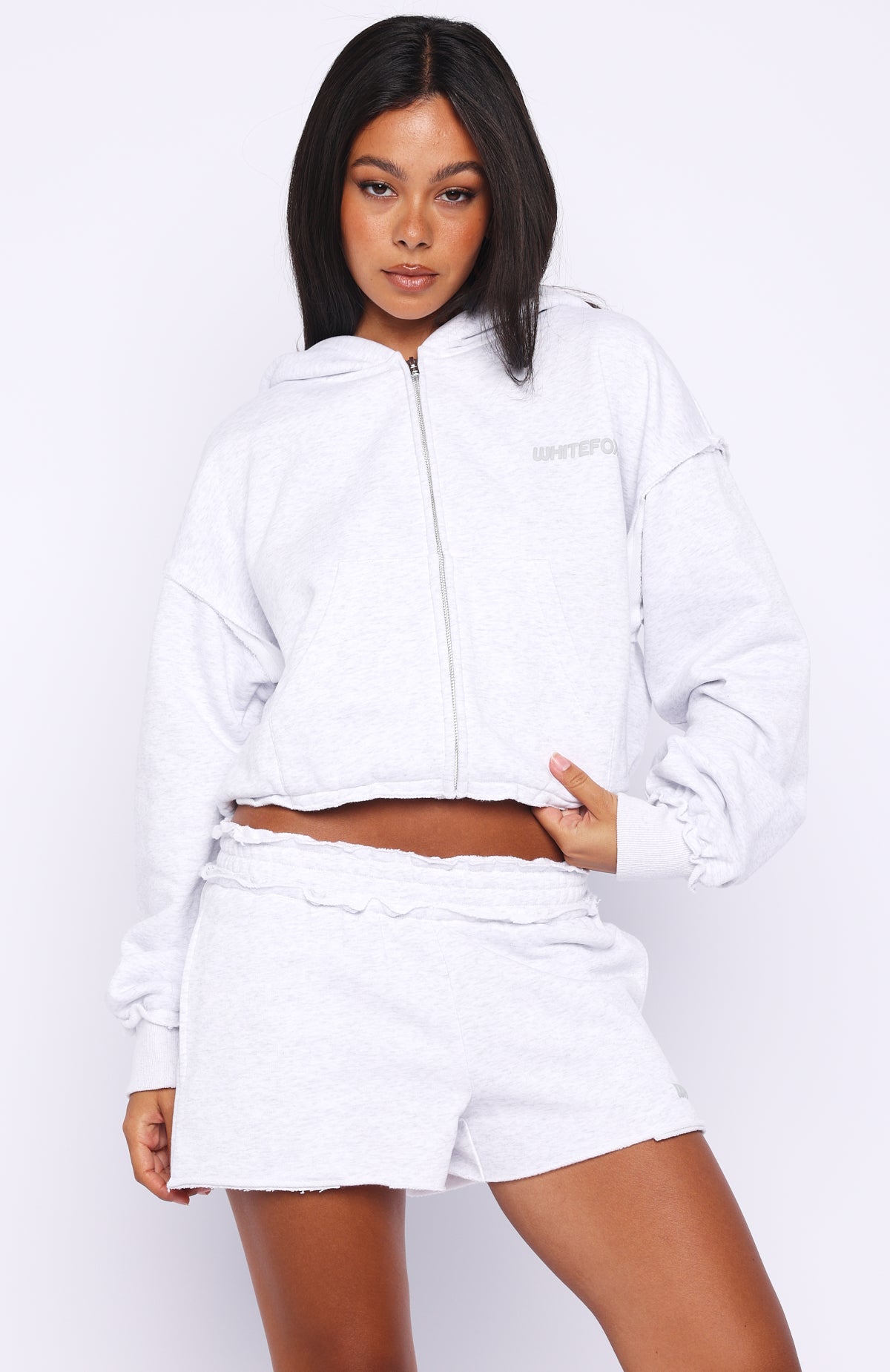 On My Own Terms Lounge Shorts Grey Marle