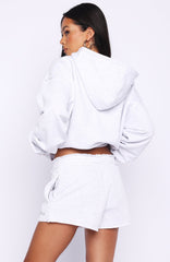 On My Own Terms Lounge Shorts Grey Marle