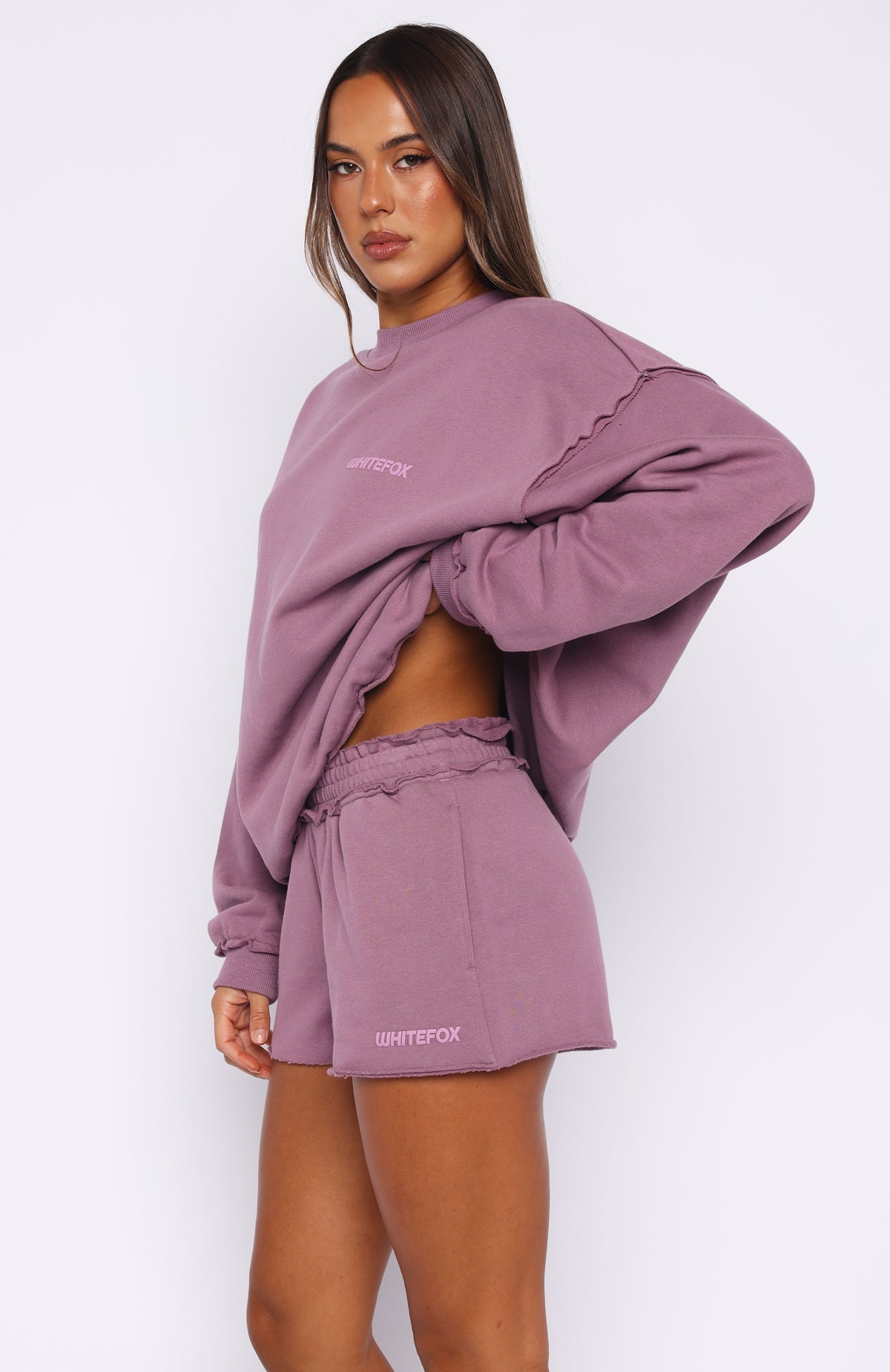 On My Own Terms Lounge Shorts Dusty Plum