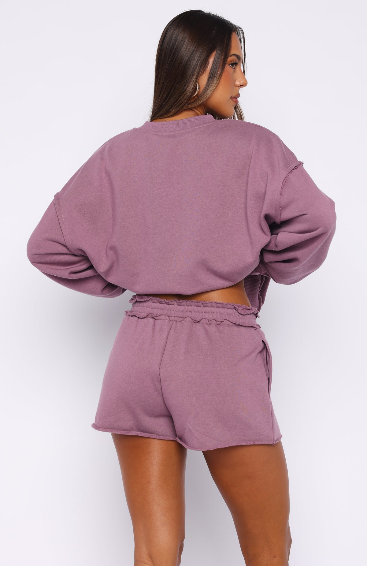 On My Own Terms Lounge Shorts Dusty Plum
