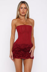 On My Wishlist Mini Skirt Wine