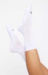 One More Look Socks White