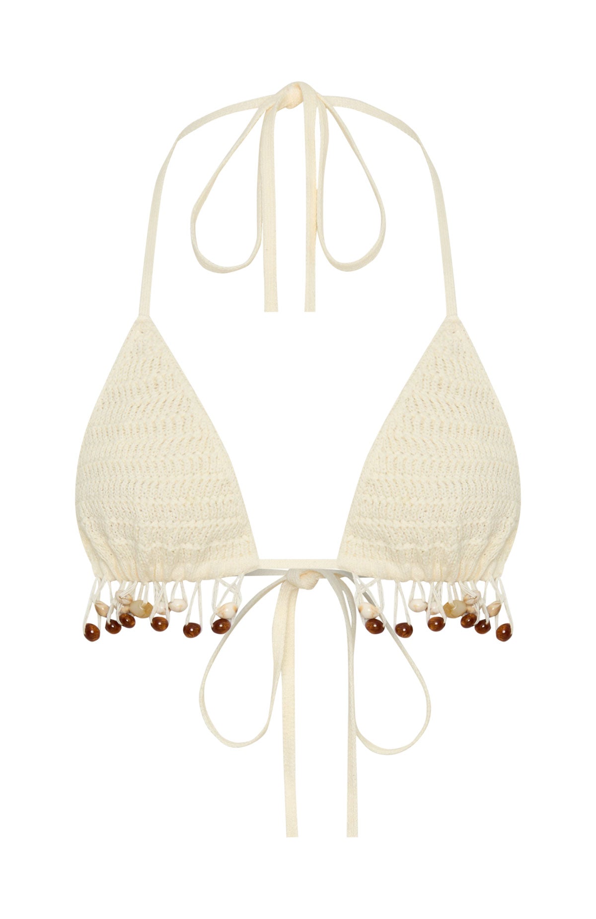 One More Time Crochet Top Off White
