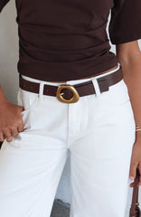Opal Belt Chocolate/Gold