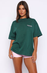 Outfit Of The Day Oversized Tee Forest Green