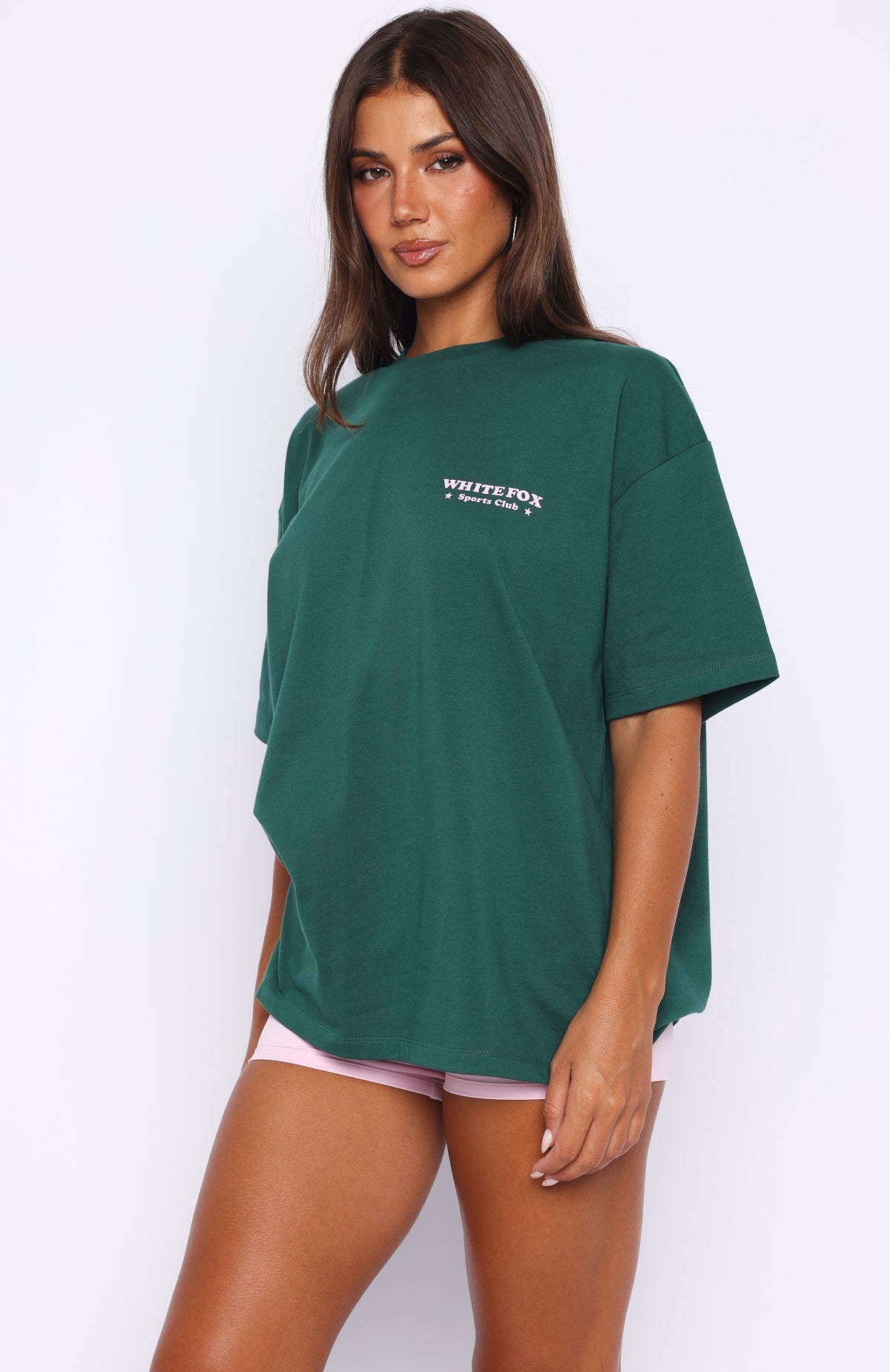 Outfit Of The Day Oversized Tee Forest Green