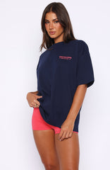 Outfit Of The Day Oversized Tee Navy