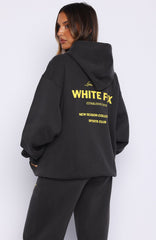 Proving Myself Wrong Zip Front Hoodie Charcoal