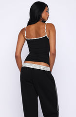 Pure Attraction Singlet Top Black