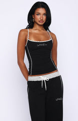 Pure Attraction Singlet Top Black