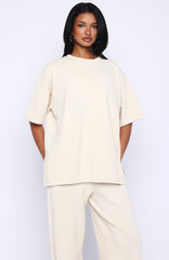 Rare Catch Knit Top Cream