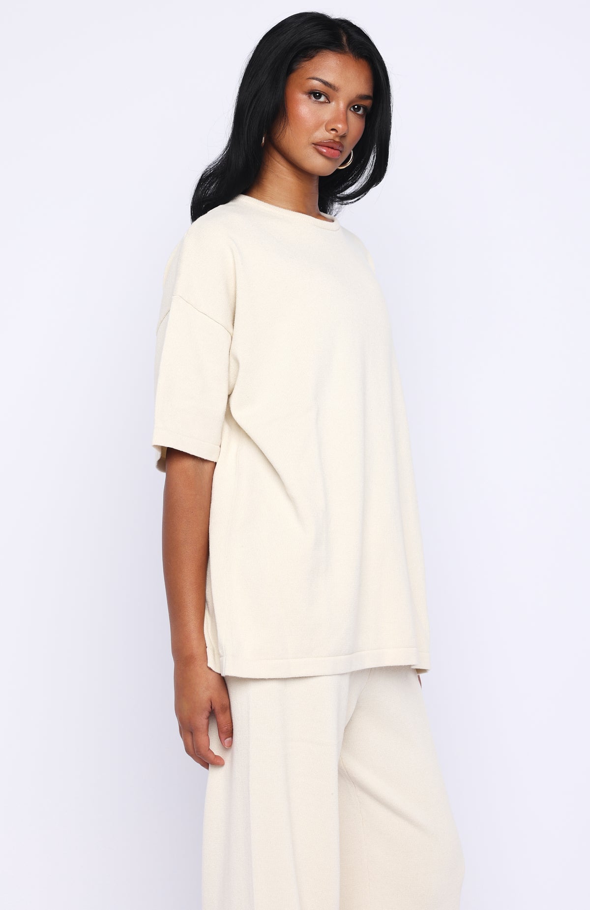 Rare Catch Knit Top Cream