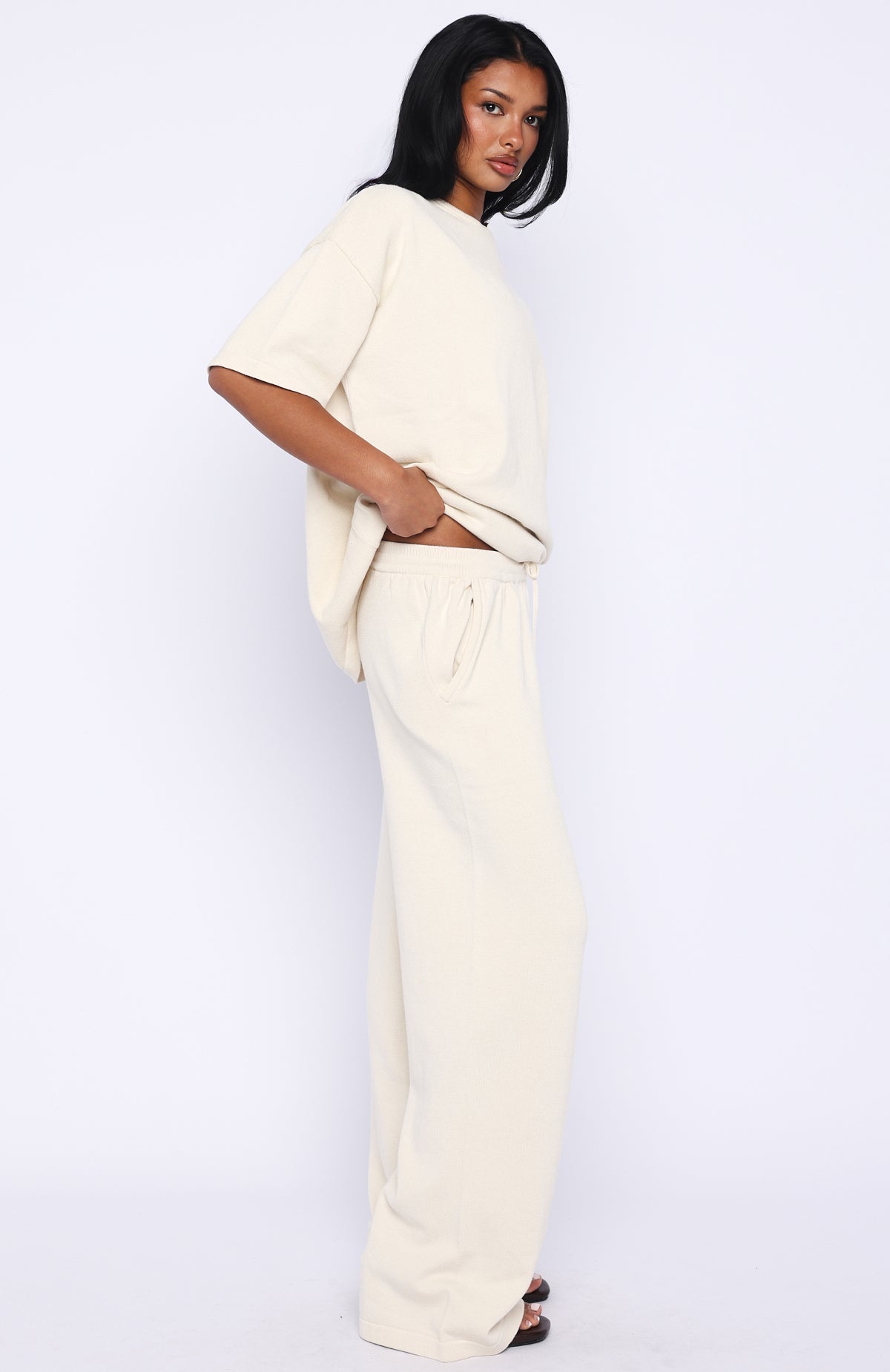 Rare Catch Knit Pants Cream
