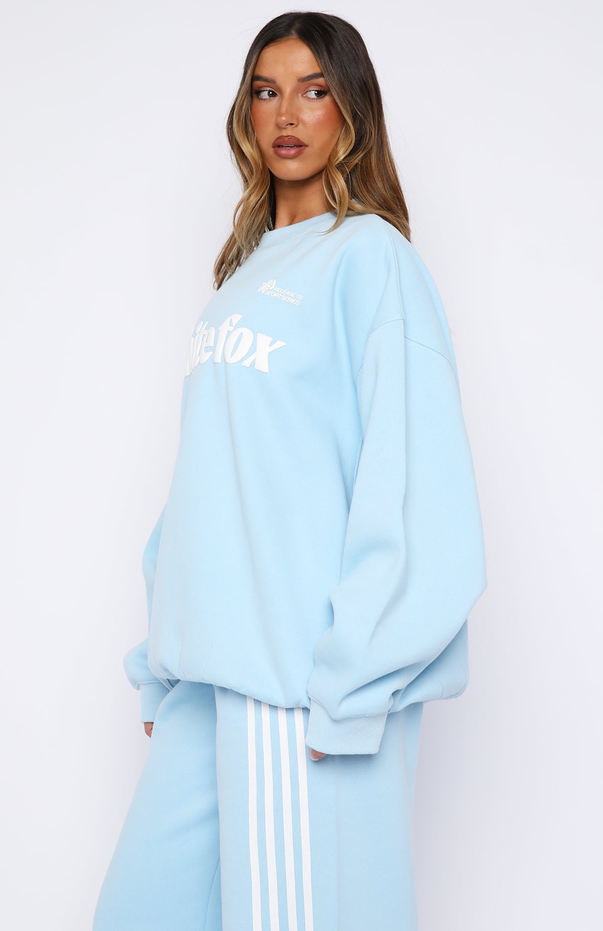 Release 15 Janie Oversized Drop Shoulder Sweater Blue