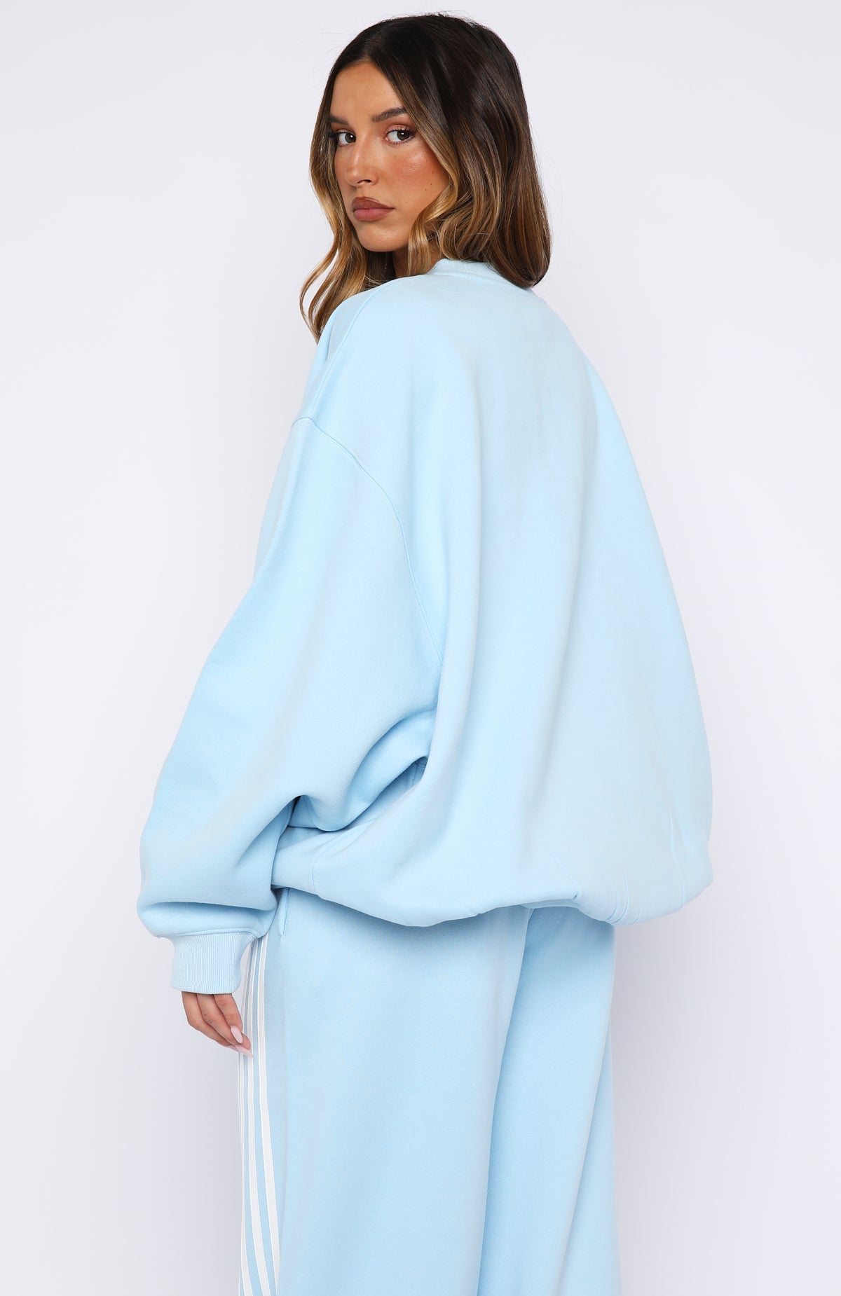 Release 15 Janie Oversized Drop Shoulder Sweater Blue