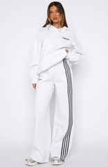 Release 15 Asalia Wide Leg Sweatpants Grey Marle