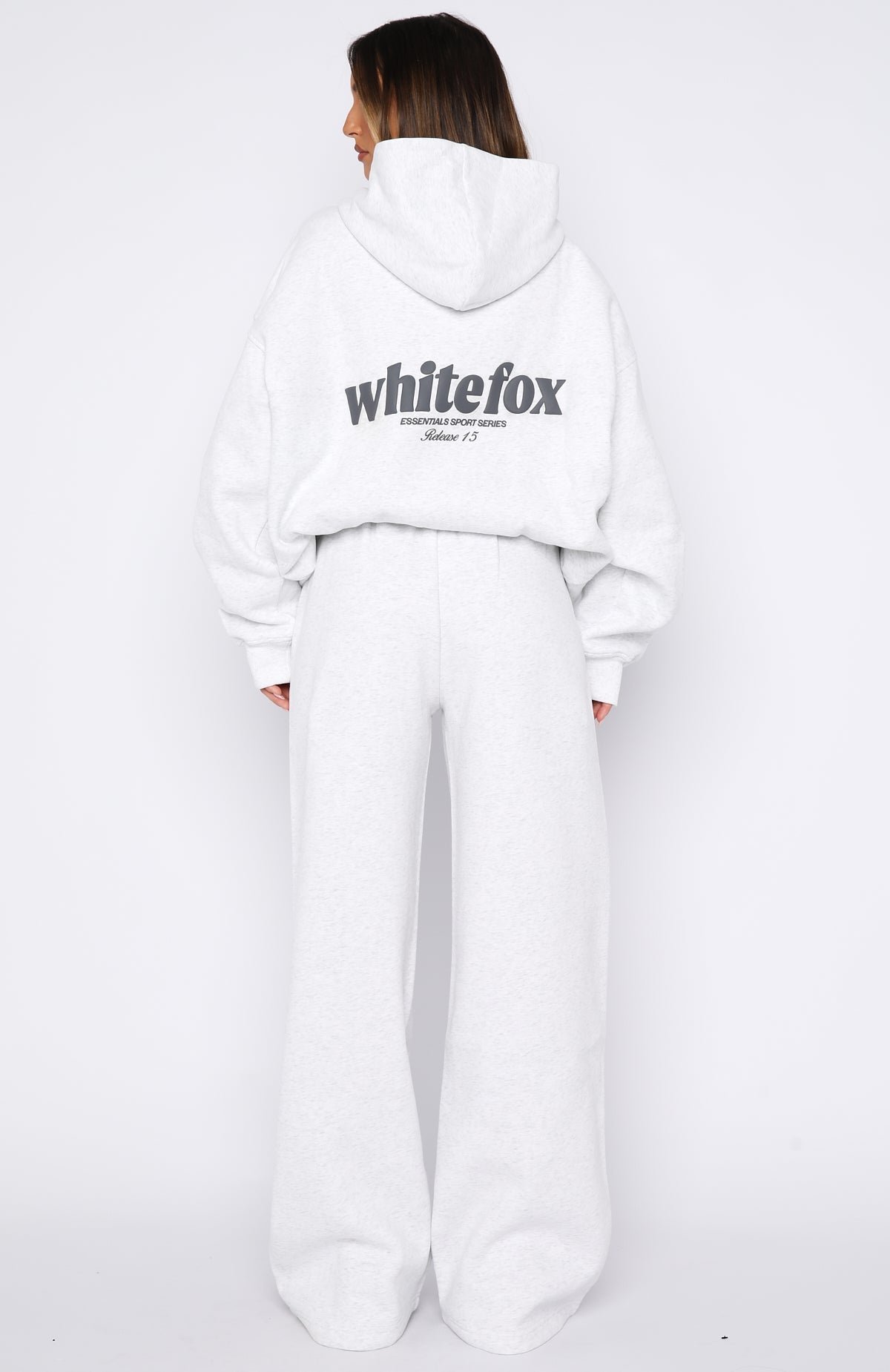 Release 15 Asalia Wide Leg Sweatpants Grey Marle
