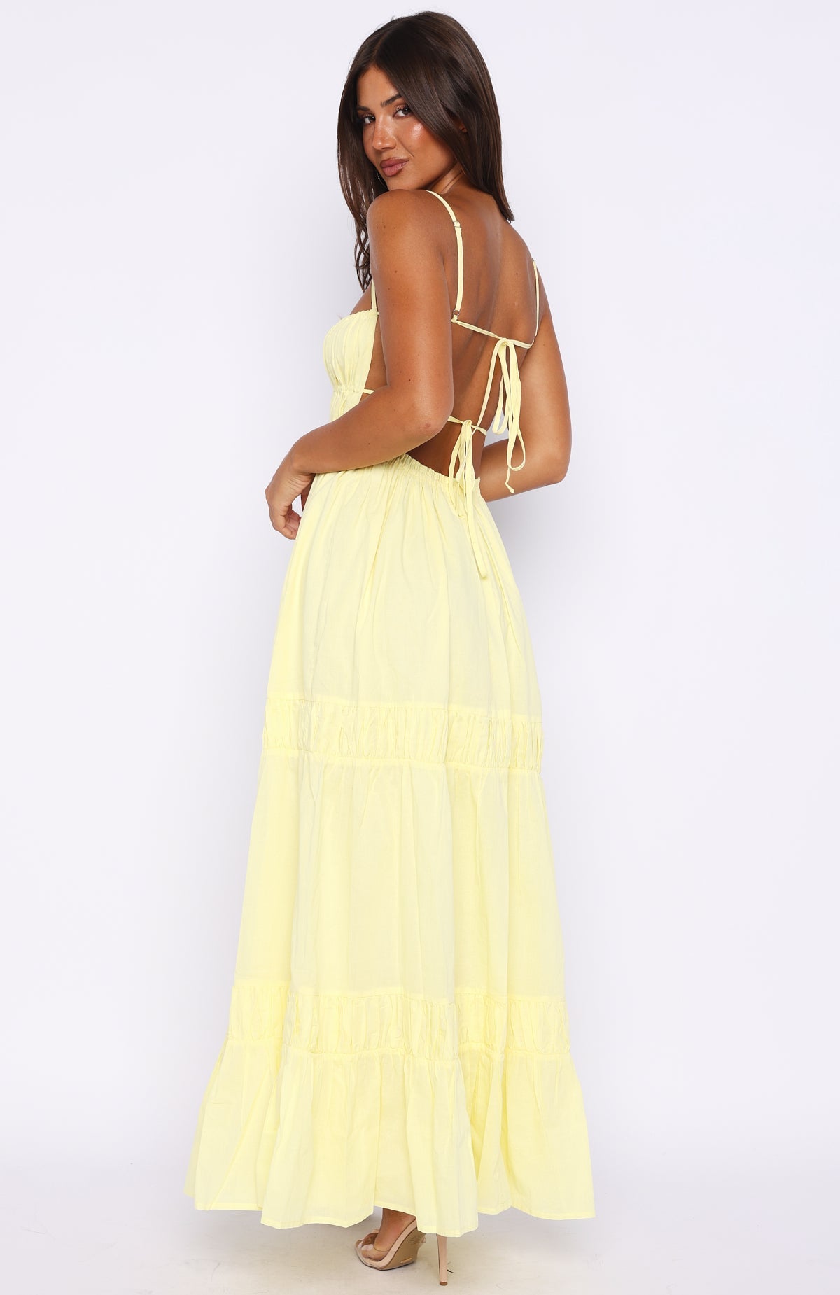 Rumour Has It Maxi Dress Lemon