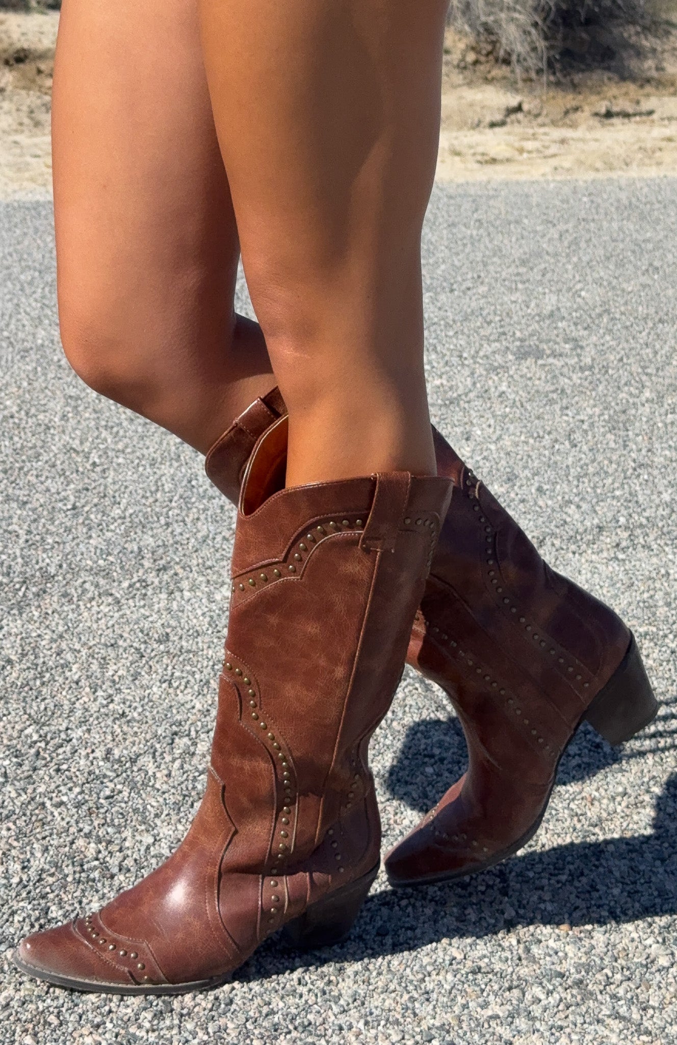 Sadie Cowboy Boots Vintage Chocolate