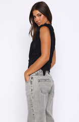 See My Love Multi Way Scarf Top Black