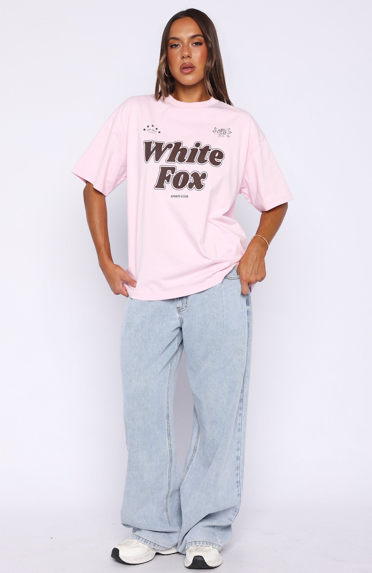 Seeing Stars Oversized Tee Pink