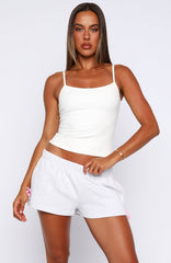 Share Your Location Lounge Shorts Grey Marle/Pink