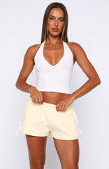 Share Your Location Lounge Shorts Lemon/White