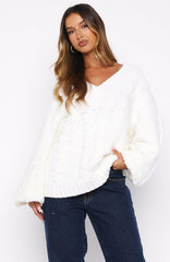 Showfern Knit Sweater Off White