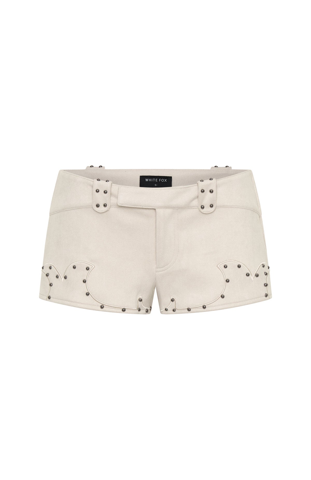 Sing It Back Faux Suede Shorts Cream