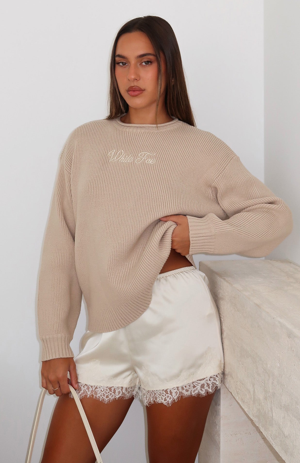 Snow Dreams Knit Sweater Oat