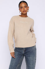 Snow Dreams Knit Sweater Oat